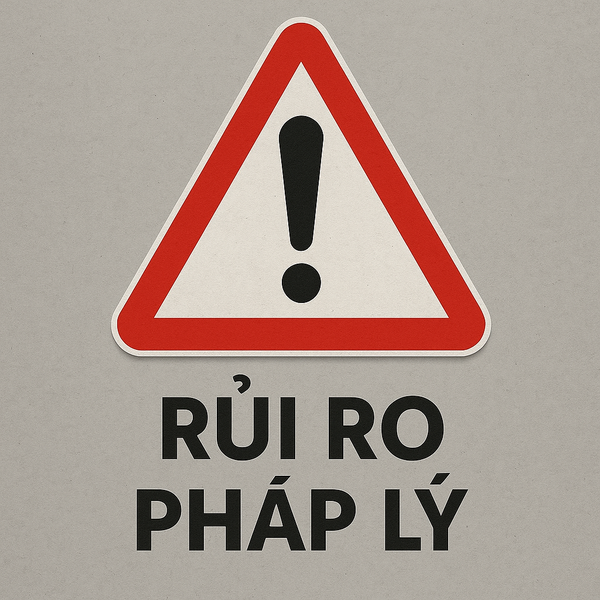 Biểu tượng cảnh báo rủi ro pháp lý khi không kê khai thuế