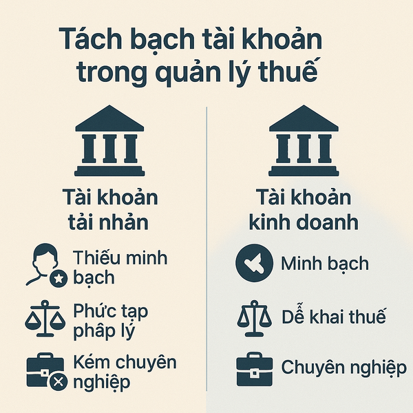 Các infographic so sánh giữa tài khoản cá nhân và tài khoản kinh doanh.