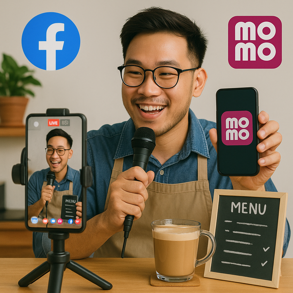 Bán cà phê online qua Facebook, Livestream và Momo cá nhân