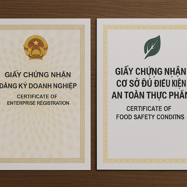 Các loại giấy phép bắt buộc khi kinh doanh F&B tại Việt Nam