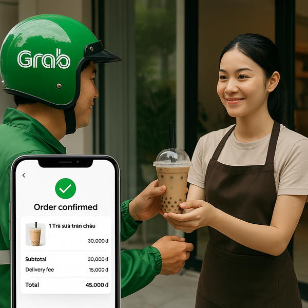 Chủ quán trà sữa nhận đơn từ app giao hàng nhưng không kê khai thuế
