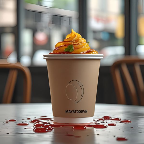 cốc giấy đáy vát dễ nghiêng đổ hơn đáy bằng khi đặt trên bàn