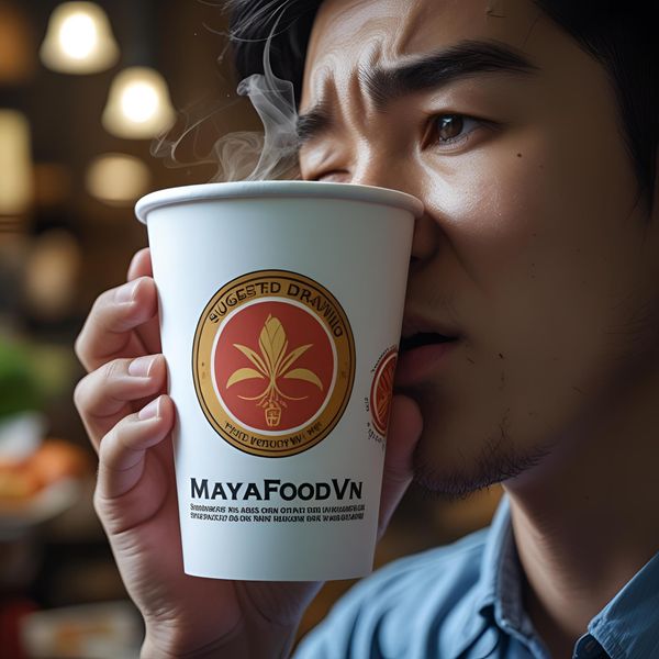 cốc giấy in có mùi lạ sau in – khách hàng phản ứng với mùi hắc từ mực solvent