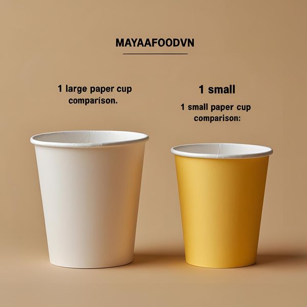 giá trị đơn hàng tăng khi sử dụng cốc giấy dung tích lớn