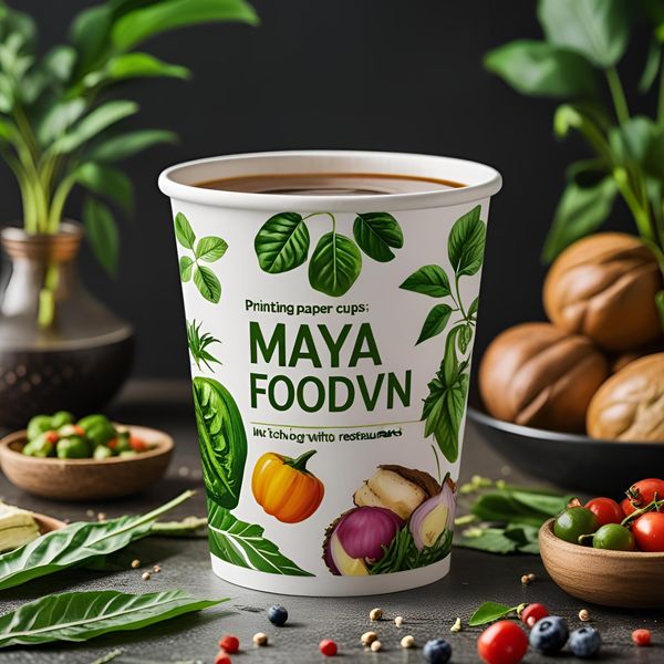 cốc giấy in bằng mực sinh học thân thiện môi trường