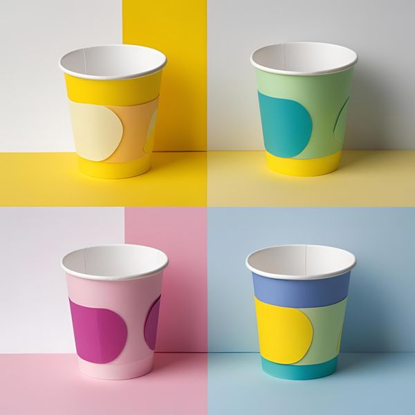 so sánh màu in cốc giấy trên các loại giấy khác nhau