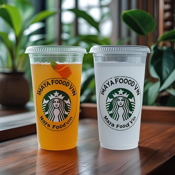 cốc nhựa hà nội màu trong màu đục