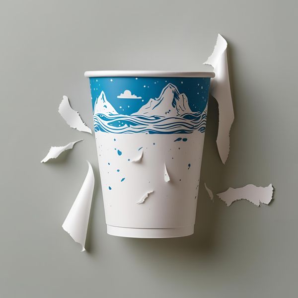 hậu quả thiết kế cốc giấy miền Bắc kém chuyên nghiệp