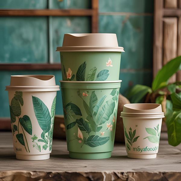 Cốc giấy in chữ handmade thân thiện môi trường dành cho quán miền bắc.