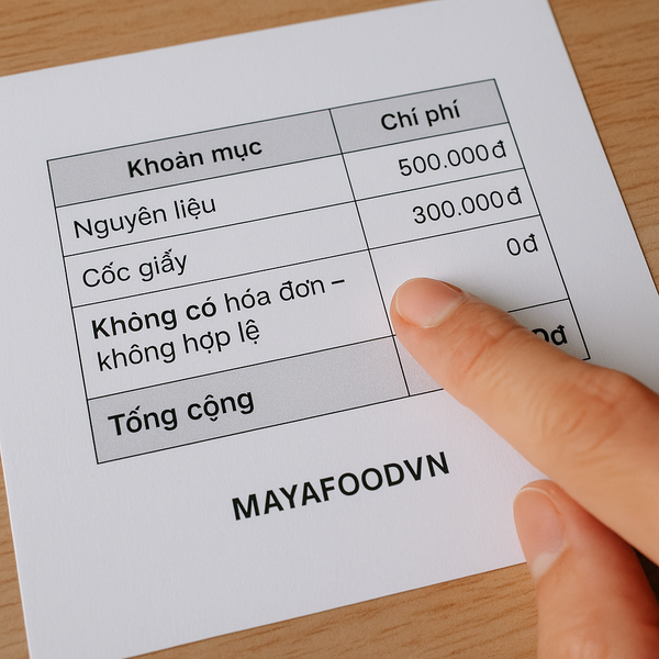 cốc giấy không hóa đơn khiến quán F&B Hà Nội mất chi phí hợp lệ