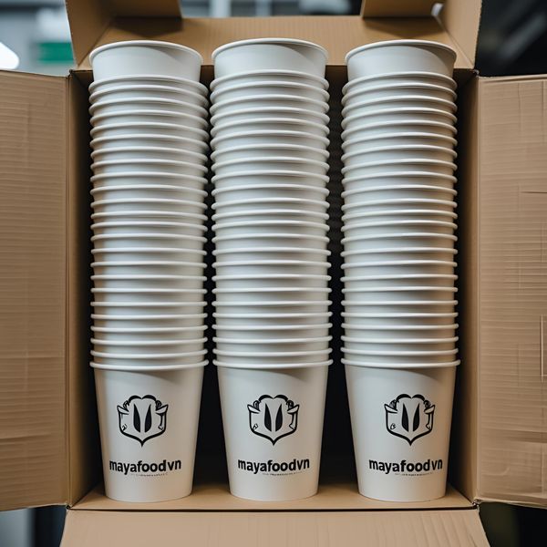 in cốc giấy quán mới mở Hà Nội đẹp, bền, đúng số lượng tại MayaFoodVN
