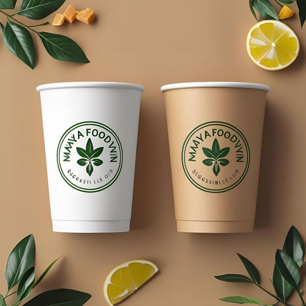 kiểm tra độ rõ nét viền logo trên cốc giấy in thực tế