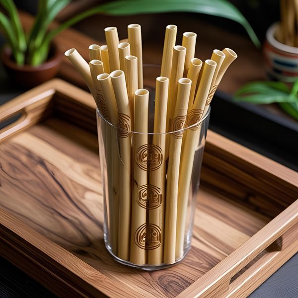 Ống hút tre tự nhiên là xu hướng sống xanh trong ngành F&B năm 2025.