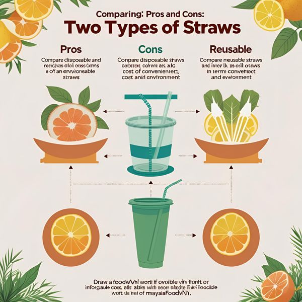 So sánh ống hút dùng một lần hay tái sử dụng về chi phí, tiện lợi và môi trường.