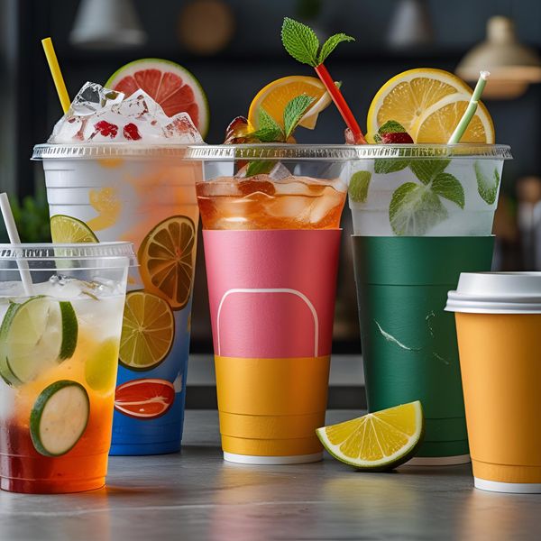 So sánh hình ảnh đồ uống trong cốc nhựa và cốc giấy, cốc giấy đẹp và bắt mắt hơn khi check-in.