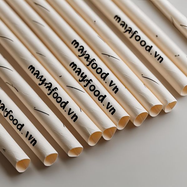 Mayafoodvn cung cấp ống hút giấy thay thế ống hút nhựa tại Hà Nội