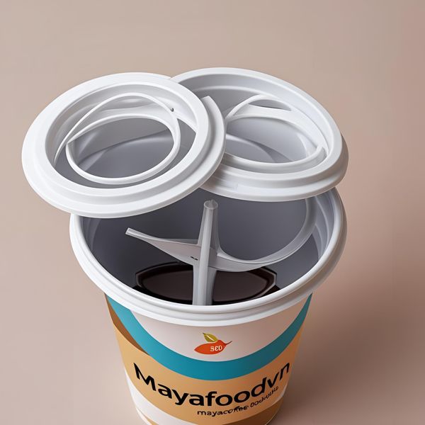 cốc nhựa nắp mở 360 độ in logo giúp nâng tầm thương hiệu quán cà phê