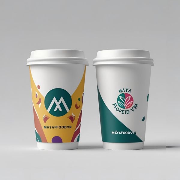 xưởng sản xuất ly giấy in 2 logo uy tín tại Hà Nội