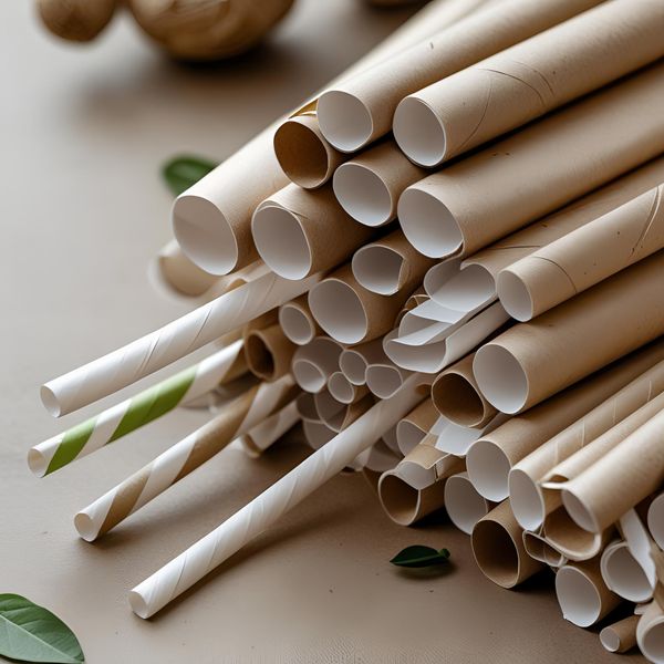 ống hút giấy in logo đồng bộ nhận diện thương hiệu quán