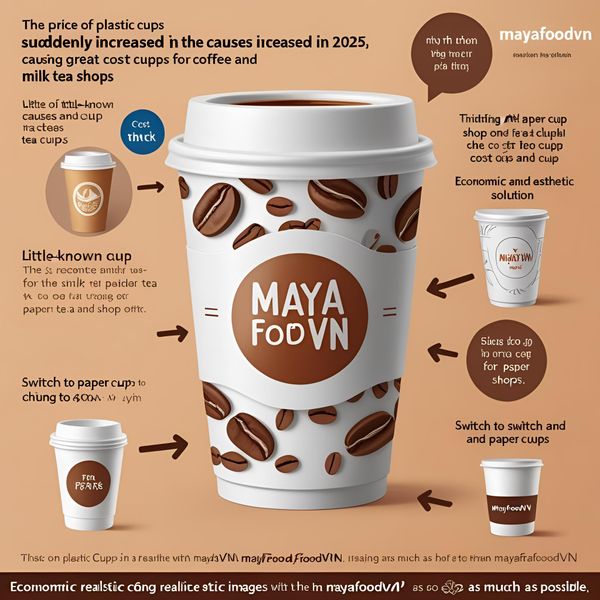 Cốc nhựa in logo trong ngành F&B bị ảnh hưởng bởi chi phí nguyên liệu tăng.