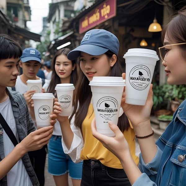 giới trẻ Hà Nội thích cốc nhựa in logo cá nhân