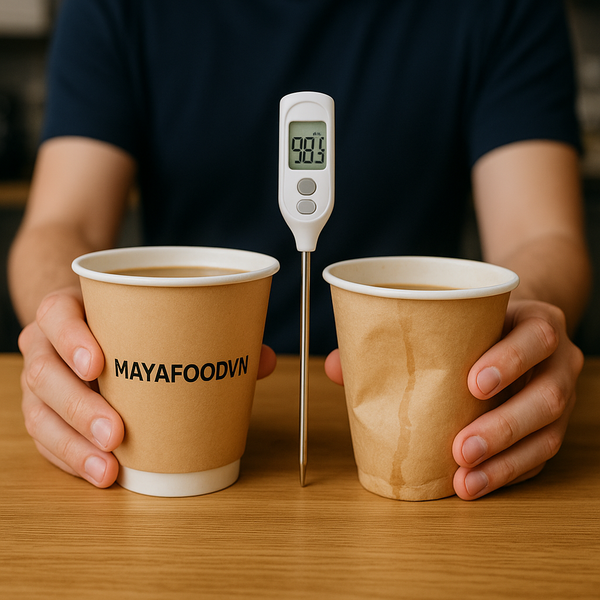 khách hàng không hài lòng với cốc giấy miền Bắc bị mềm