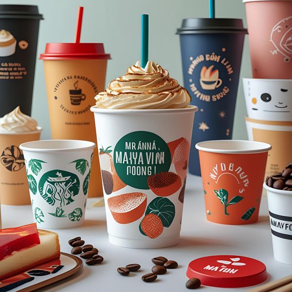cốc giấy in nhanh phục vụ khai trương cửa hàng F&B