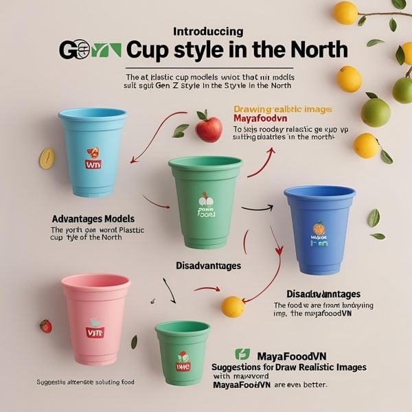 cốc nhựa thiết kế đẹp thu hút check-in giới trẻ