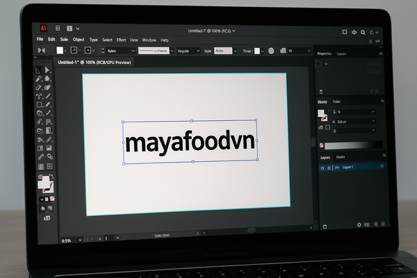 File thiết kế logo cốc giấy thiếu bleed và chưa chuẩn CMYK dễ gây lỗi in