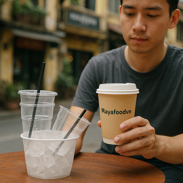 nắp cốc nhựa kiểu mới giữ lạnh tốt cho trà sữa