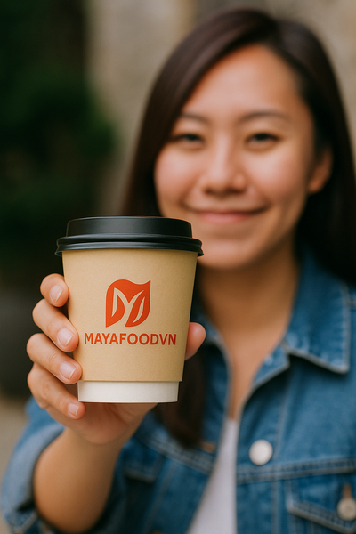 in logo lên cốc giấy tại Hà Nội giúp tăng nhận diện thương hiệu F&B