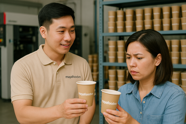dịch vụ in cốc giấy tại Hà Nội chuyên nghiệp của MAYAFOODVN
