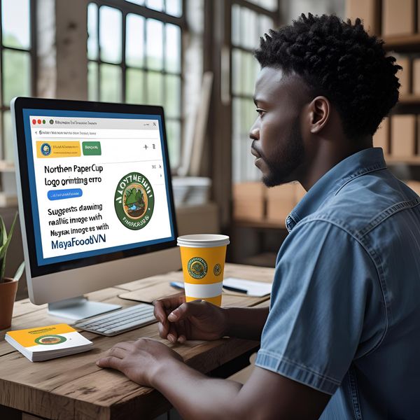 Khách hàng phản hồi lỗi in logo cốc giấy miền Bắc qua email