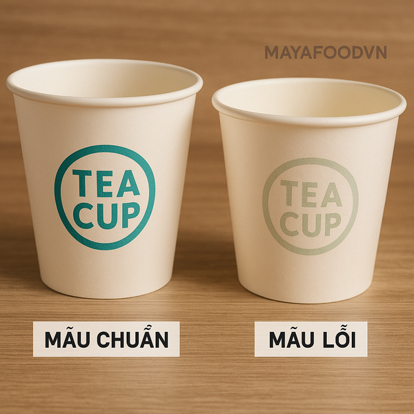 cốc giấy in lỗi tại Hà Nội do sai thông số kỹ thuật