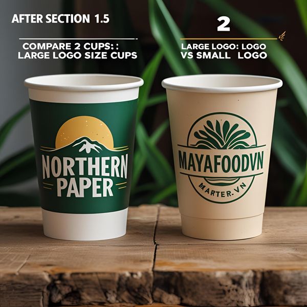 so sánh cốc giấy đơn giản và cốc giấy phức tạp miền Bắc