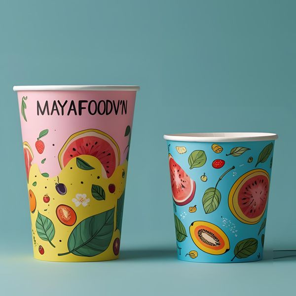 in cốc giấy khổ lớn thương hiệu mayafoodvn uy tín tại Hà Nội