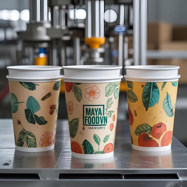 in slogan lên cốc giấy giúp tăng ấn tượng thương hiệu