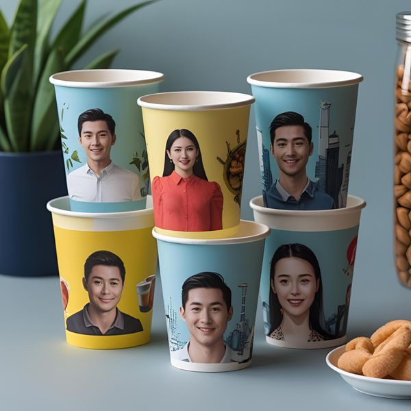 in ảnh thật trên cốc giấy sắc nét