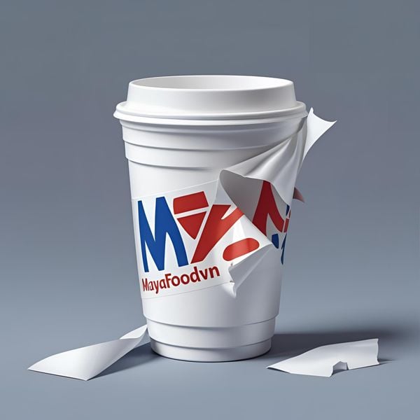 Cốc nhựa in sai logo gây ảnh hưởng hình ảnh thương hiệu F&B tại miền Bắc.