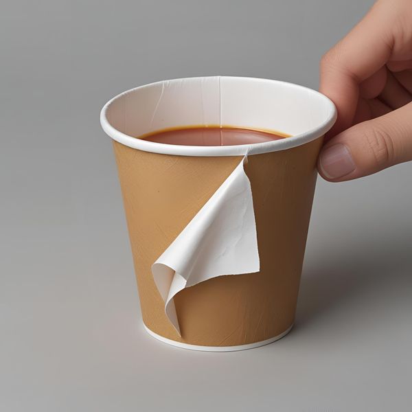 kiểm tra lớp PE bên trong cốc giấy