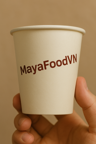 logo in lệch vài mm trên cốc giấy F&B