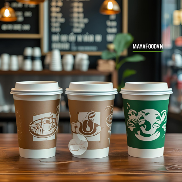 Quán cà phê tại TP.HCM sử dụng ly giấy in thương hiệu chuyên nghiệp.