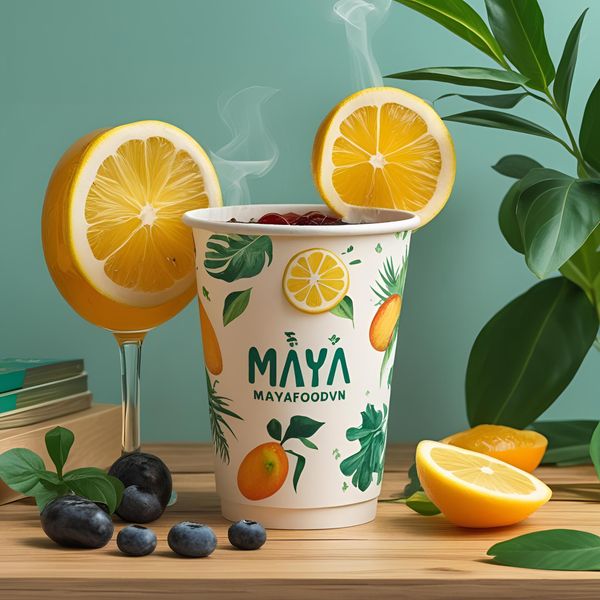 cốc giấy miền Bắc dùng đồ uống nhiều đá mùa hè