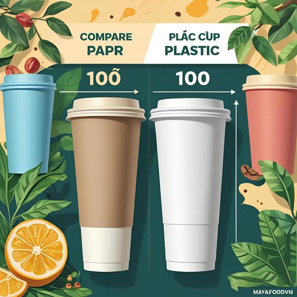 cốc giấy vs cốc nhựa thân thiện với môi trường và xu hướng tiêu dùng xanh