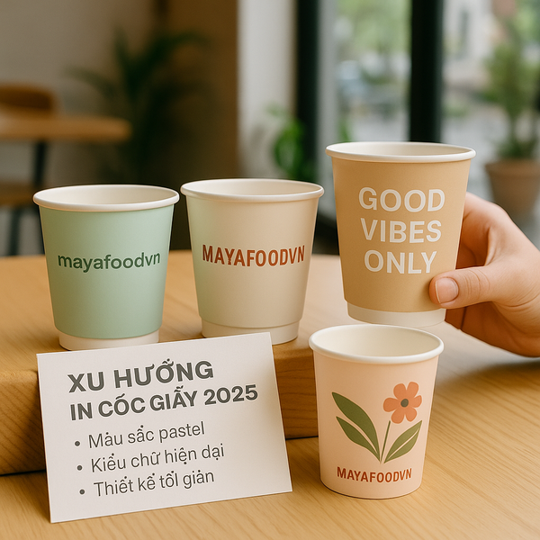 mock-up in cốc giấy Hà Nội tránh lỗi lệch logo