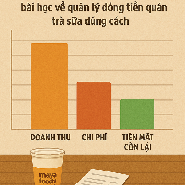 Doanh thu cao nhưng thiếu dòng tiền là bài học về quản lý dòng tiền quán trà sữa đúng cách