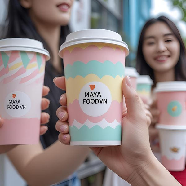 Cốc giấy Hà Nội thiết kế đẹp giúp quán tăng hiệu ứng hình ảnh trên mạng xã hội