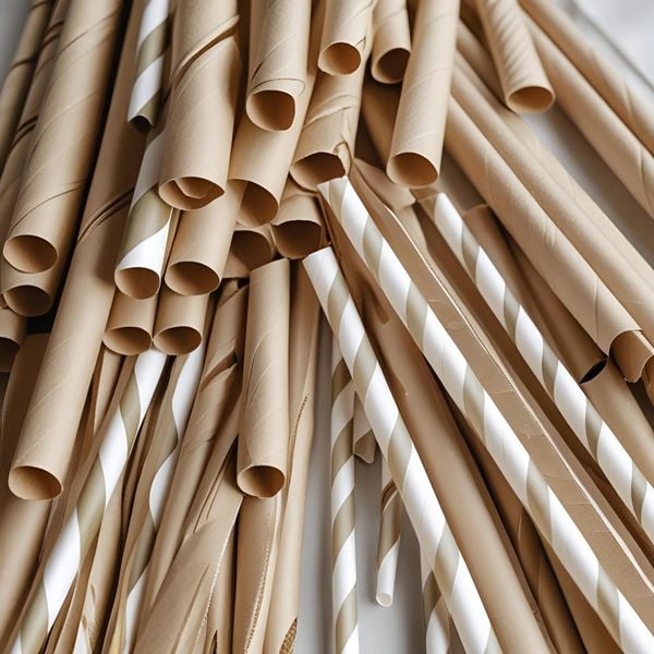 ống hút giấy màu thân thiện môi trường