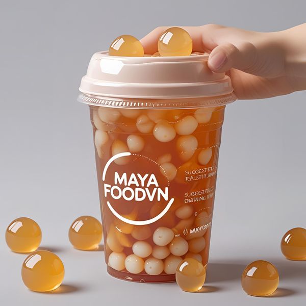 cốc nhựa nắp mở 360 độ không phù hợp với đồ uống có topping lớn