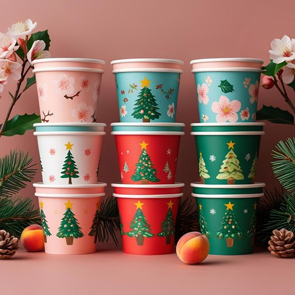 cốc giấy in gấp 1 ngày cho sự kiện khai trương miền Bắc